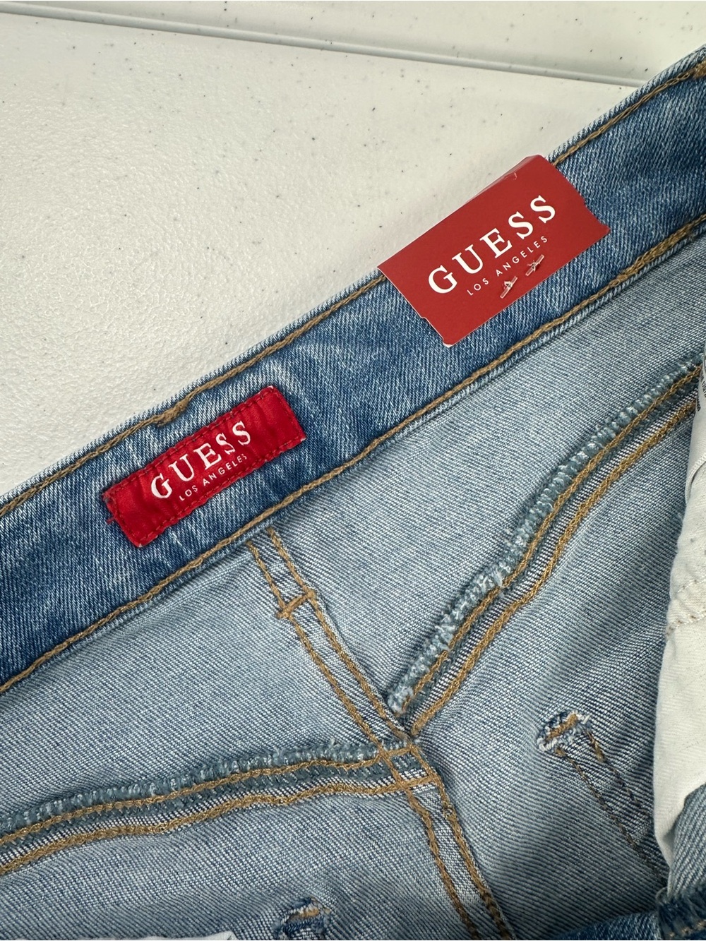 Guess Malibu Wash 5 Pocket Denim Pencil Skirt Y2K 90s Downtown Girl LA 6/28 - Picture 4 of 11